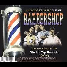 close-up of the best of Barbershop album (below)