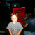 Ben in front of my husband's new tool box. Ben in front of my husband's new tool box.