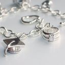 Twilight sterling silver charm bracelet