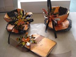 Halloween Teacup, Saucer and Teabag