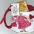 Cup shaped Valentine card with dancing woman. The card contains a teabag. Cup shaped Valentine card with dancing woman. The card contains a teabag.