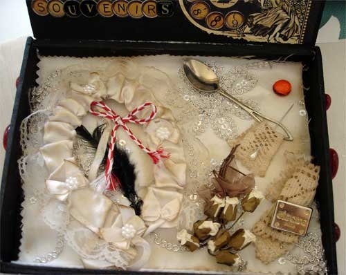 Altered Cigar Box, Theme Moulin Rouge