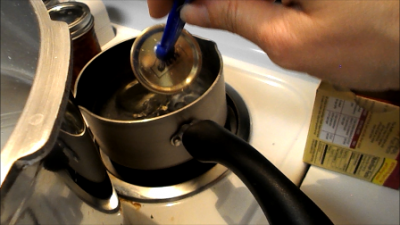 Sealing Lids Set In Boiling Water - At Least 8 minutes