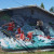 A rafting mural on the end wall of the old hardware store. A rafting mural on the end wall of the old hardware store.