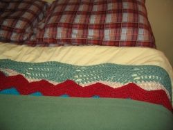 The secret to a good night is lot and lots of layers of blankets! (My bed has flannel sheets and four blankets.)