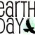 World Earth Day clip art black with soaring eagle