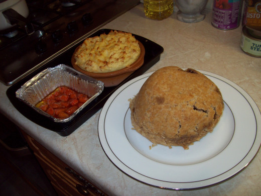 Steak and onion pudding cooked in the slow cooker by peterb6001