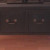 LR TV Cabinet with fluted corners and legs: (Originally stained, I painted it black) $50