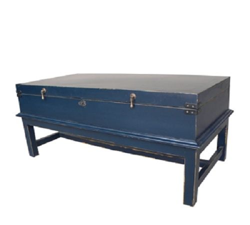 This Americana-inspired 'Indigo Coffee Chest Table' from Bima Trading combines style and storage in one multi-functional piece.  Perfect for stashing games, blankets, DVDs - just about anything you need to have handy but want to store out of sight.