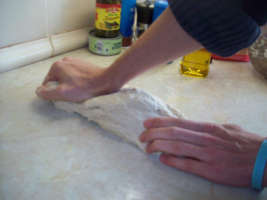 Kneading the dough, by peterb6001