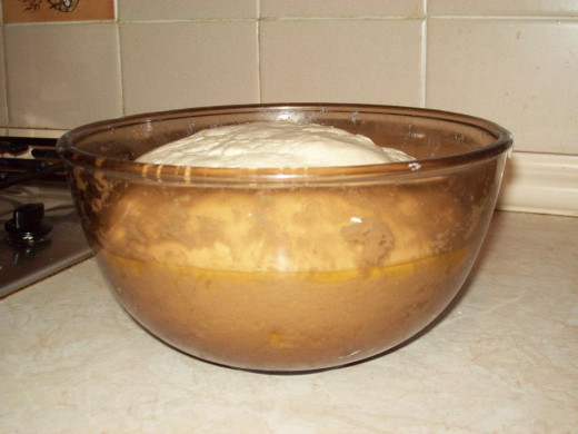 The dough has doubled in size, by peterb6001
