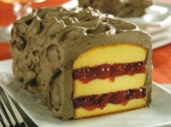 Quick & Easy Chocolate Covered Pound Cake No Bake Dessert