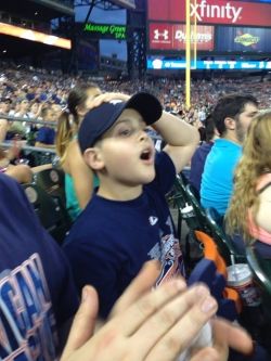 Howie and I at a Tiger's baseball game