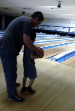 Helping Ryan bowl