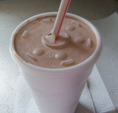 Yep, here it is. My chocolate milkshake. As sweet as the memory! Thanks Mom!
