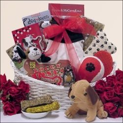 Click here for new puppy gift basket by Amazon