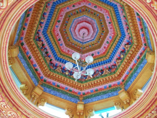 Celing of the Hanuman Murti Temple