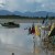 Mudflats and prayer flags Mudflats and prayer flags
