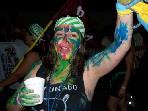 Carnival - J'Ouvert morning. Mud and paint and music!!