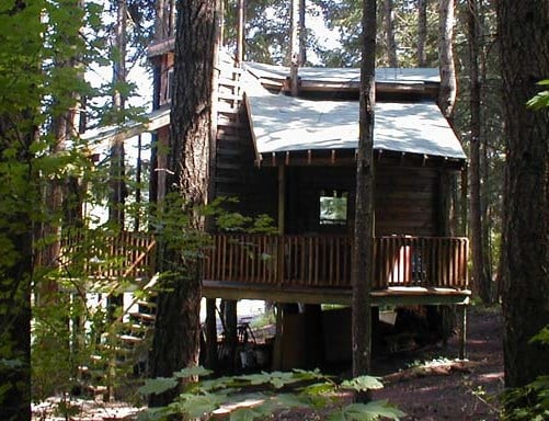 Lothlorien Woods Hide-A-Way Tree Houe Inn in Snowden, Washington