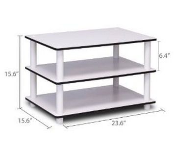 Dimensions of the Furinno 11173 Just 3-Tier Coffee Table