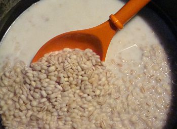 Cooking Barley with Milk