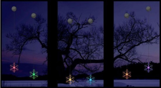 Snowflake LED Window Decorations