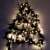 Make a Wall Christmas Tree with Garlands and Lights