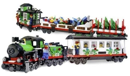 Put Together The LEGO Make And Create Holiday Train, All 965 pieces of it.  Assemble this holiday train with your family and make your own holiday train decoration.  Photo Credit: Amazon