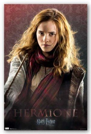 Miss Hermione Granger, Harry Potter's Best Friend, Ron Weasley's Girl Friend, And The Best Witch In Her Class At Hogwarts School Of Magic.  This picture is from Amazon and it's a poster you can buy on this page.