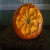 This flower was carved into a 50 pound pumpkin. You can see the artist didn't actually carve through the pumpkin's skin, they just peeled and pared at the surface of the pumpkin with out actually making any holes. This flower was carved into a 50 pound pumpkin. You can see the artist didn't actually carve through the pumpkin's skin, they just peeled and pared at the surface of the pumpkin with out actually making any holes.
