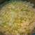 Soften the onions in butter.