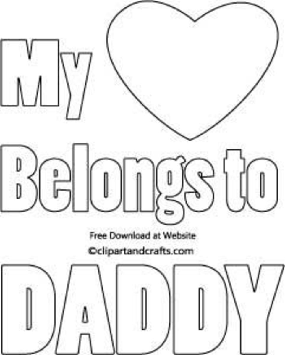 Father's Day Coloring Crafts HubPages