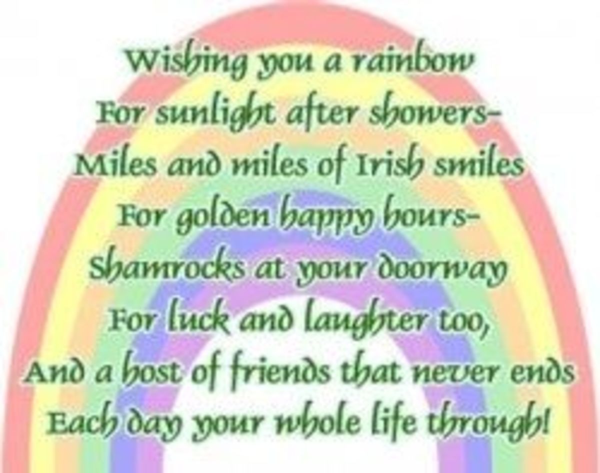 Irish blessing rainbow clip art