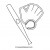 Baseball bat, glove, ball coloring page Baseball bat, glove, ball coloring page