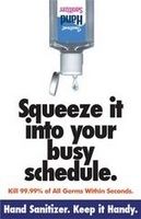Squeeze It Into Your Busy Schedule Hygiene Poster OUTFOX Prevention