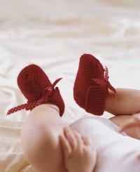 Knitted Booties Photo from How Stuff Works.  http://home.howstuffworks.com/free-baby-bootie-knitting-patterns.htm/printable
