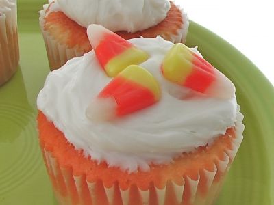 Candy corn cupcakes made for Halloween Treats