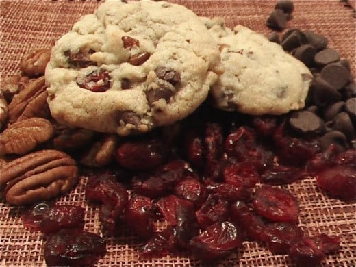 cranberry chocolate cookies